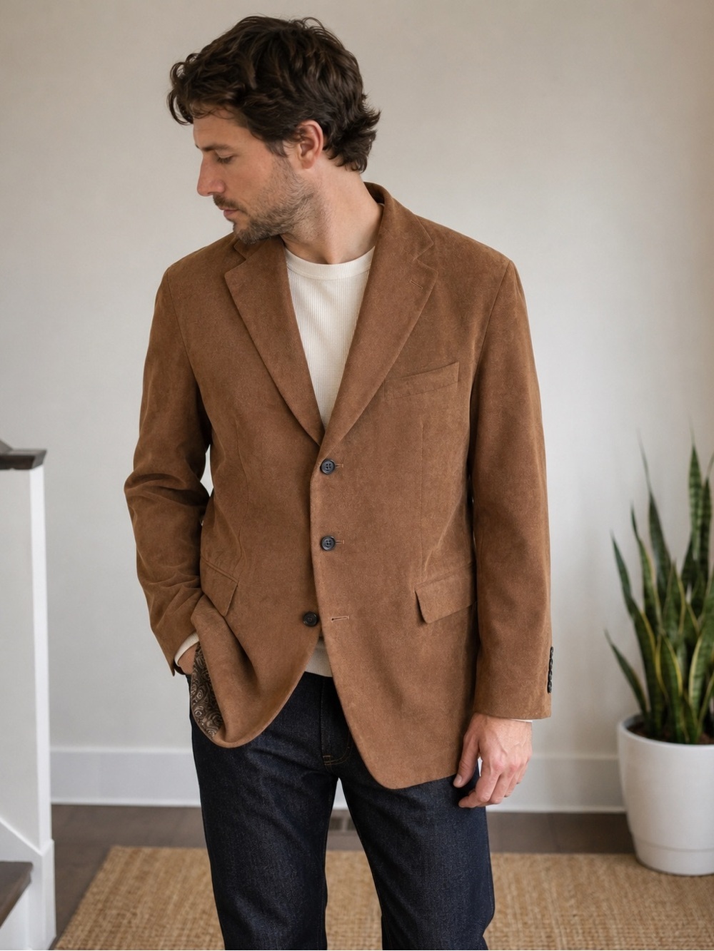 Ralph Lauren Brown Corduroy Sport Coat